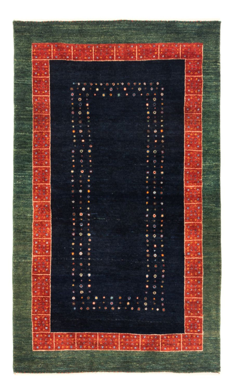 Tapis Gabbeh - Persan - 160 x 100 cm - bleu foncé