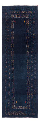 Tapis de couloir Tapis Gabbeh - Persan - 245 x 83 cm - bleu foncé