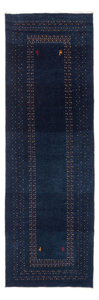 Tapis de couloir Tapis Gabbeh - Persan - 245 x 83 cm - bleu foncé