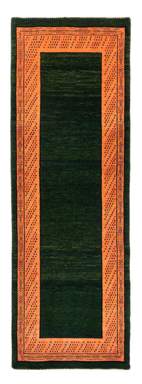 Tapis de couloir Tapis Gabbeh - Persan - 232 x 85 cm - bleu foncé