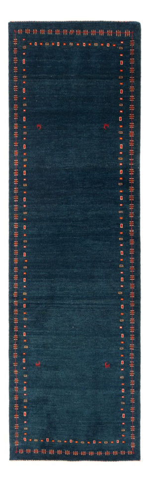Tapis de couloir Tapis Gabbeh - Persan - 251 x 80 cm - bleu foncé