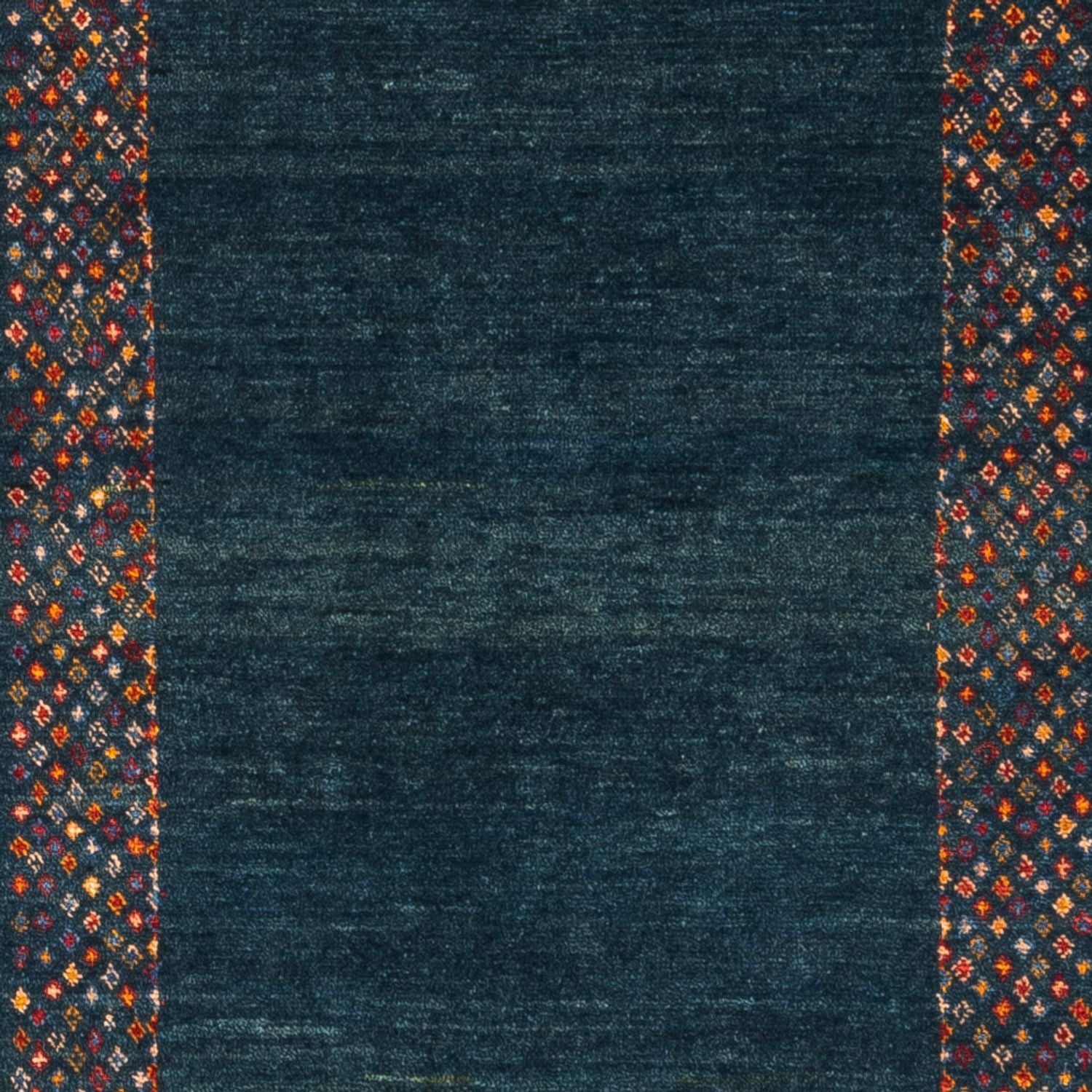 Tapis de couloir Tapis Gabbeh - Persan - 200 x 85 cm - bleu foncé
