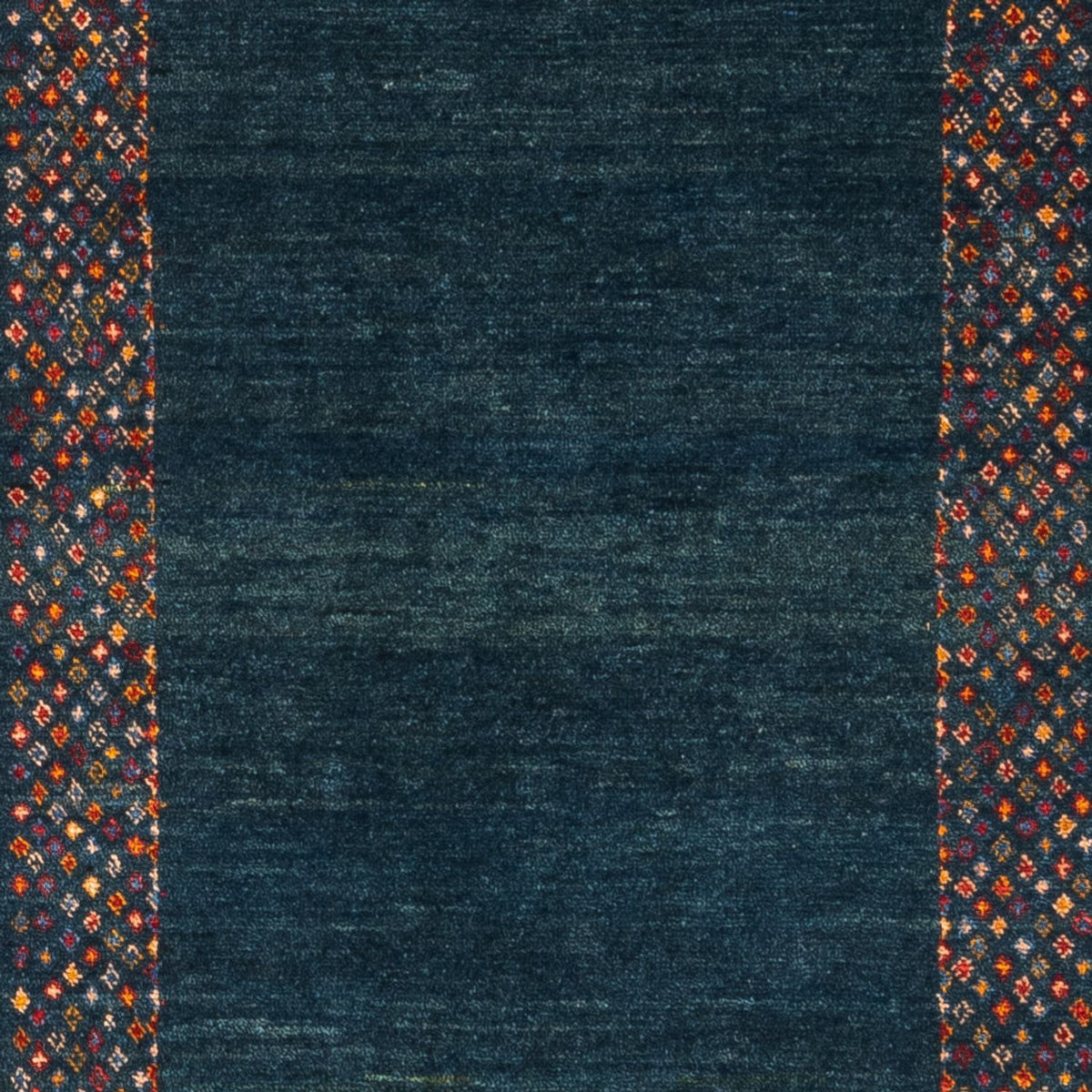 Tapis de couloir Tapis Gabbeh - Persan - 200 x 85 cm - bleu foncé