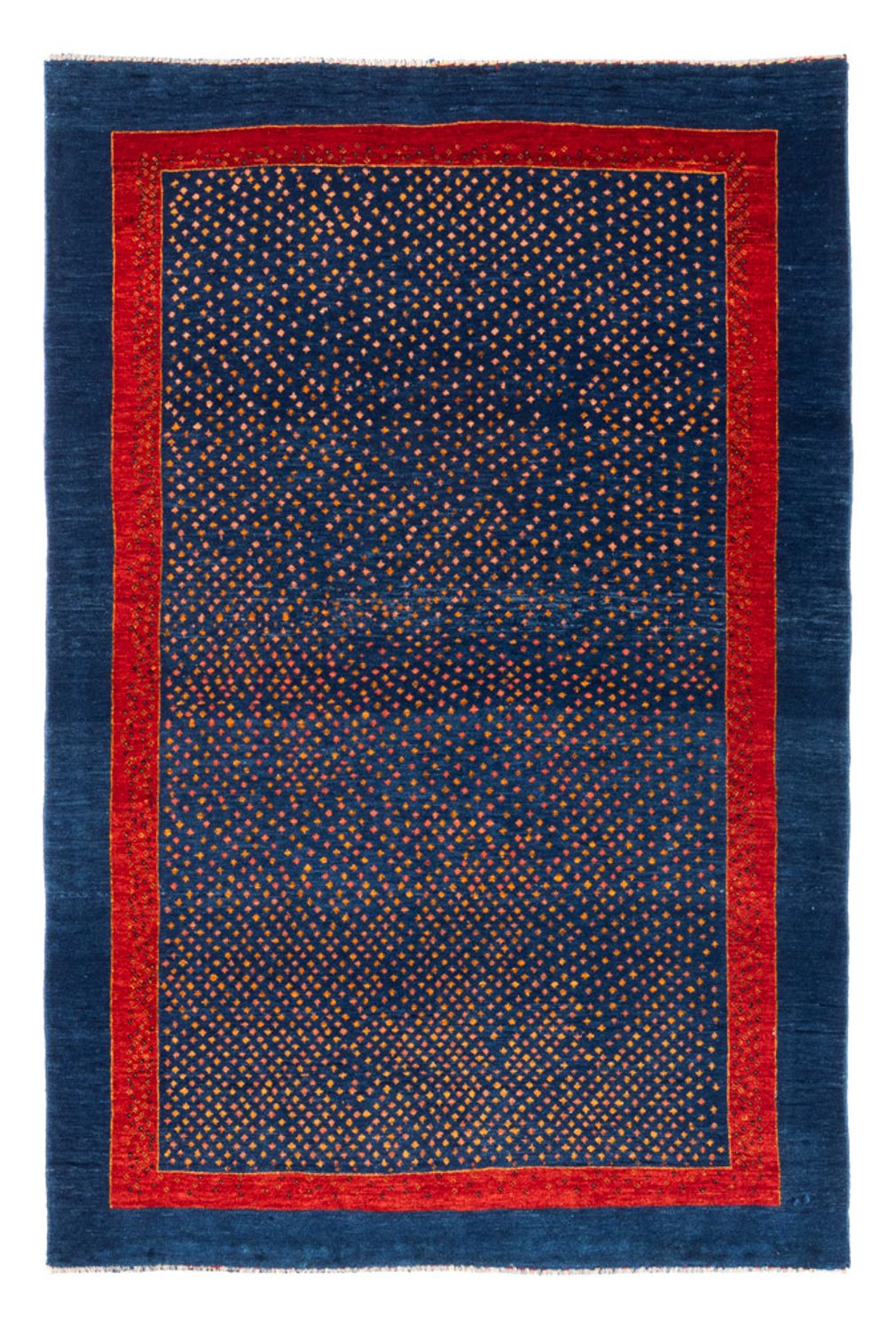 Tapis Gabbeh - Persan - 172 x 118 cm - bleu foncé
