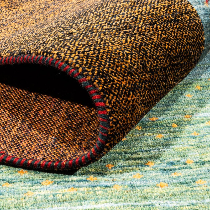 Tapis Gabbeh - Persan - 236 x 172 cm - vert