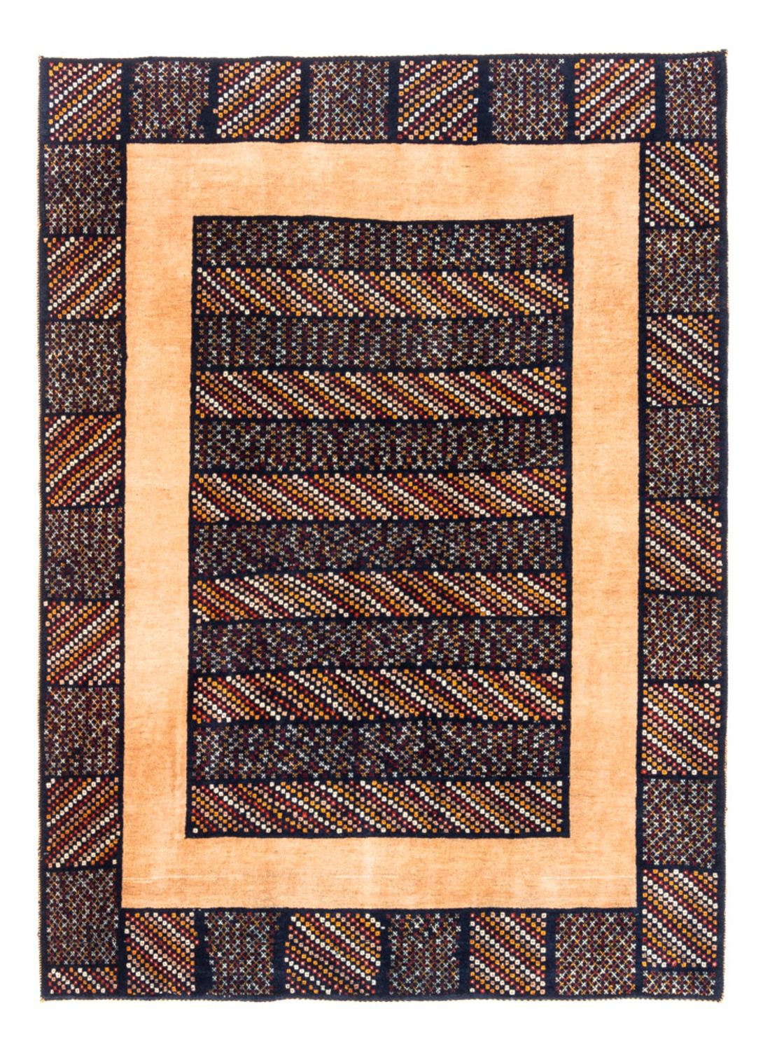 Tapis Gabbeh - Persan - 200 x 156 cm - multicolore