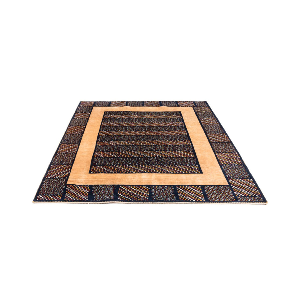 Tapis Gabbeh - Persan - 200 x 156 cm - multicolore