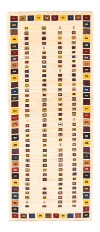 Tapis de couloir Tapis Gabbeh - Persan - 195 x 81 cm - crème