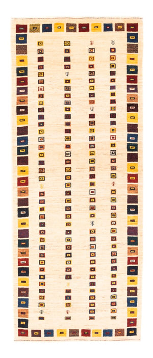 Tapis de couloir Tapis Gabbeh - Persan - 195 x 81 cm - crème