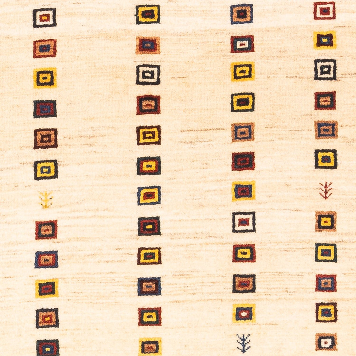 Tapis de couloir Tapis Gabbeh - Persan - 195 x 81 cm - crème