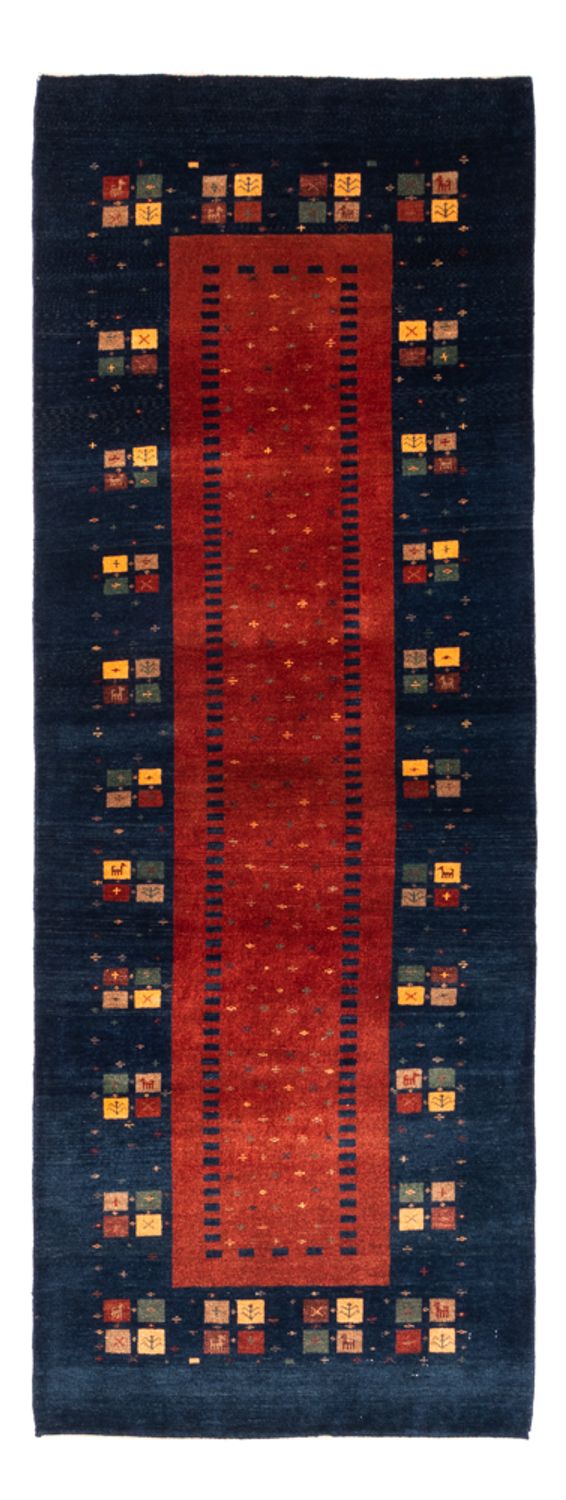 Tapis de couloir Tapis Gabbeh - Persan - 214 x 80 cm - rouge