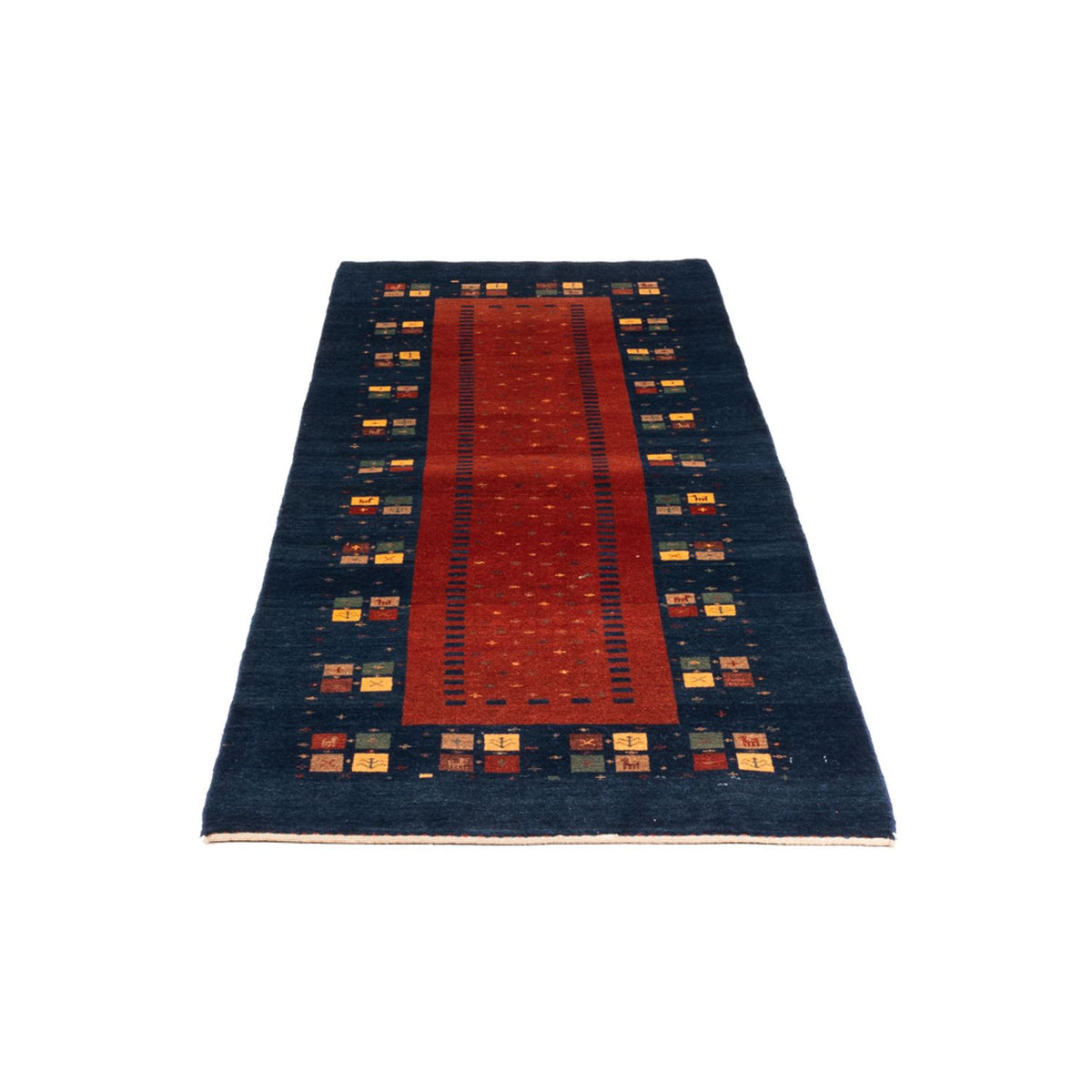 Tapis de couloir Tapis Gabbeh - Persan - 214 x 80 cm - rouge