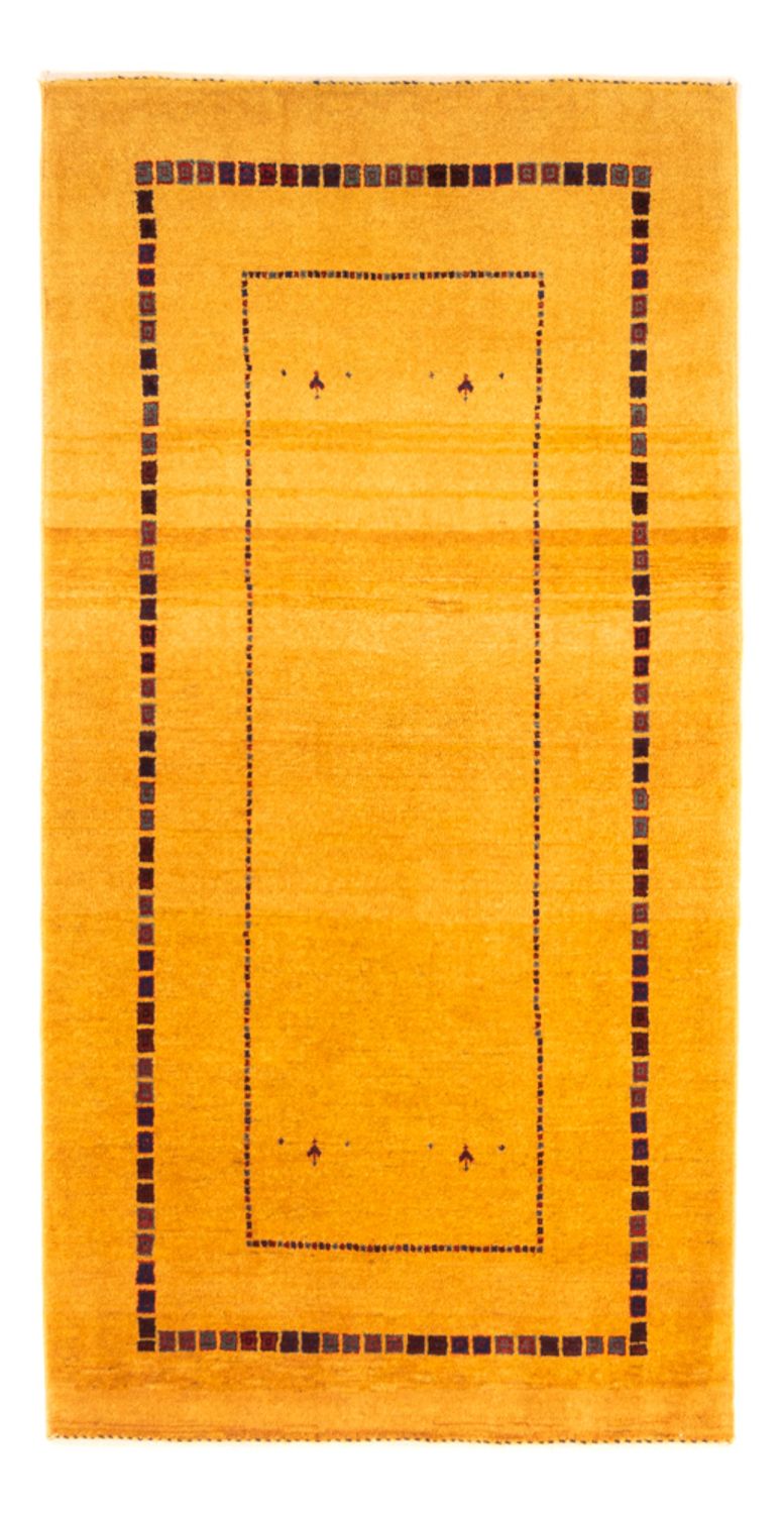 Tapis Gabbeh - Persan - 155 x 83 cm - jaune