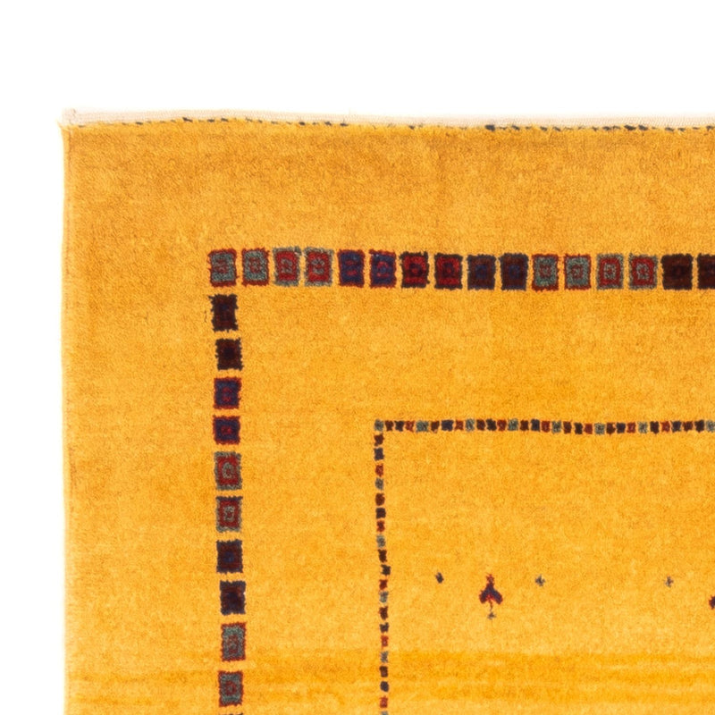 Tapis Gabbeh - Persan - 155 x 83 cm - jaune