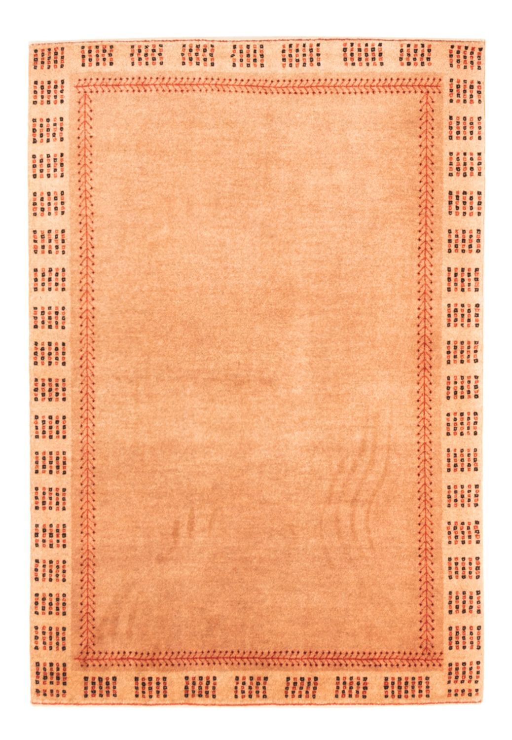 Tapis Gabbeh - Persan - 144 x 100 cm - saumon