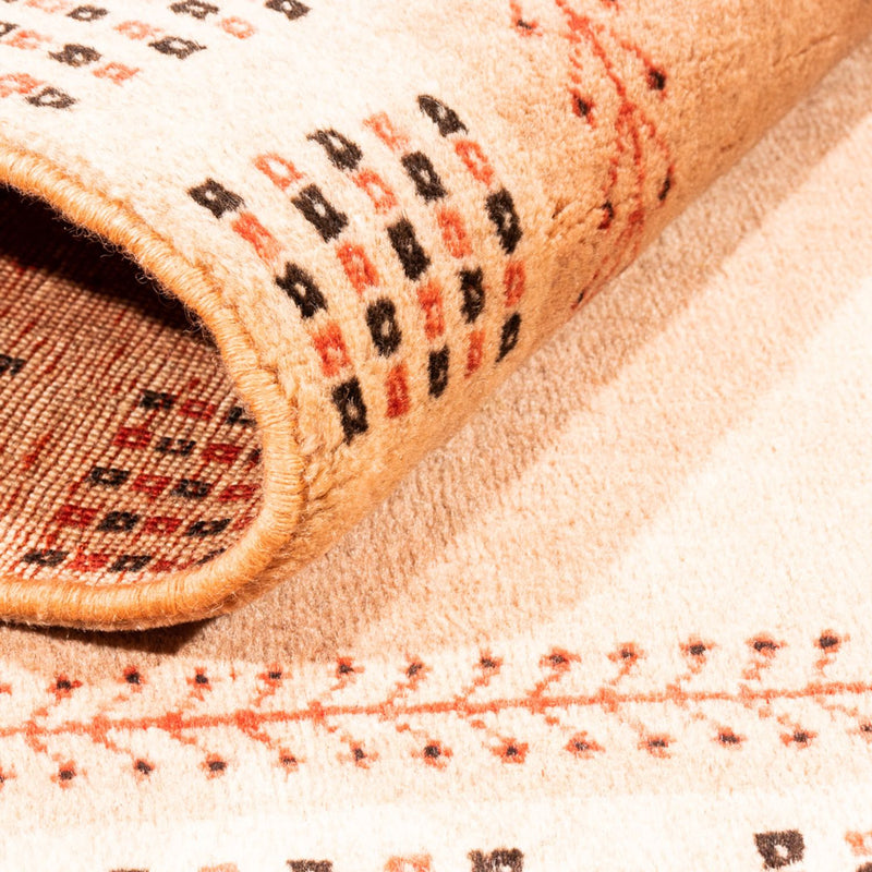 Tapis Gabbeh - Persan - 144 x 100 cm - saumon
