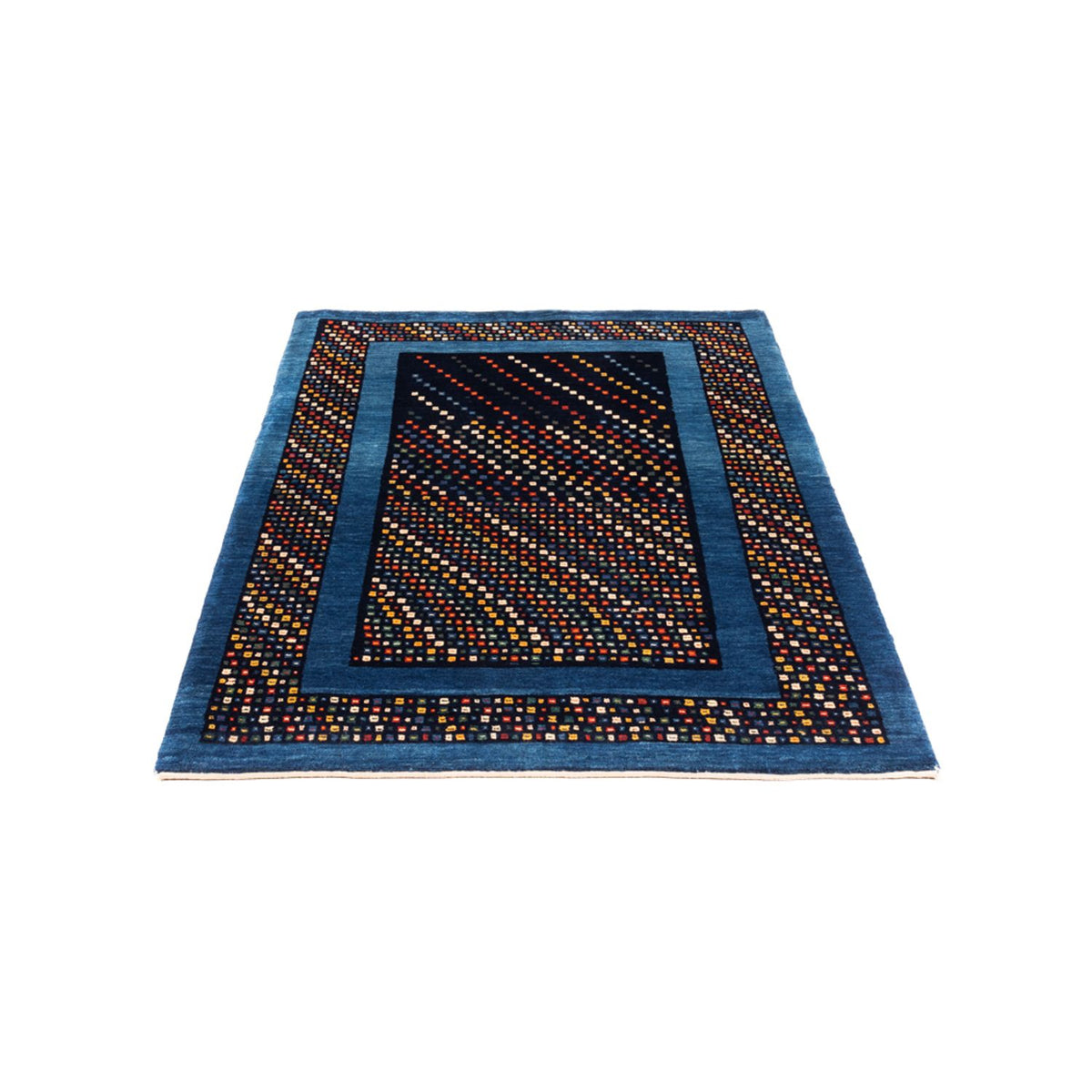 Tapis Gabbeh - Persan - 150 x 100 cm - bleu