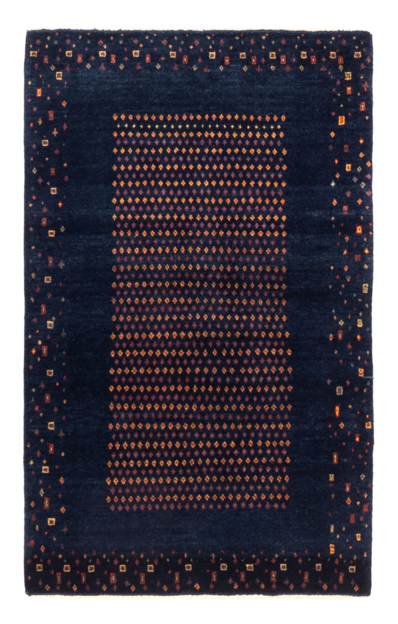 Tapis Gabbeh - Persan - 128 x 82 cm - bleu foncé