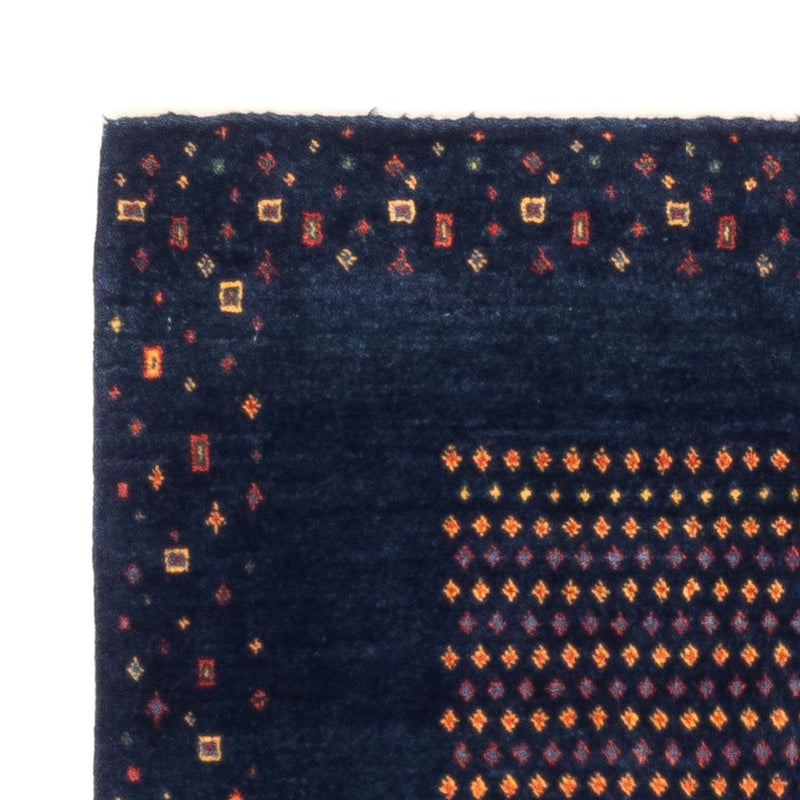 Tapis Gabbeh - Persan - 128 x 82 cm - bleu foncé