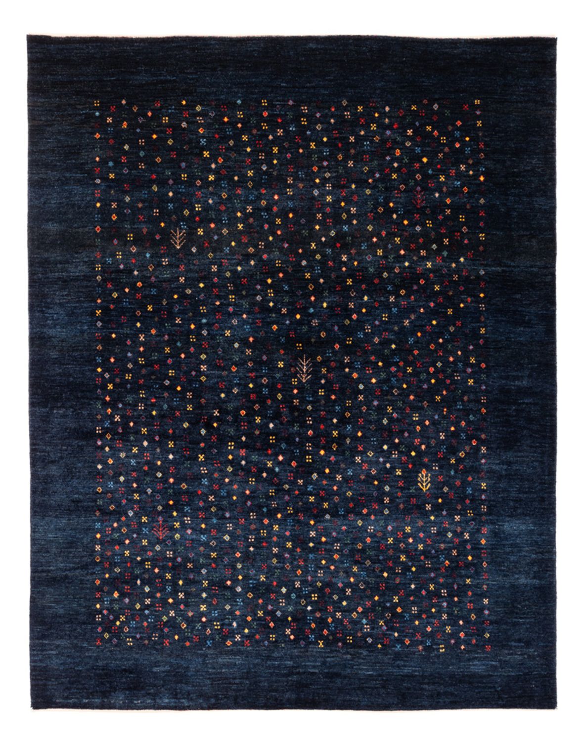 Tapis Gabbeh - Persan - 201 x 152 cm - bleu foncé