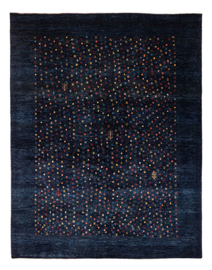 Tapis Gabbeh - Persan - 201 x 152 cm - bleu foncé