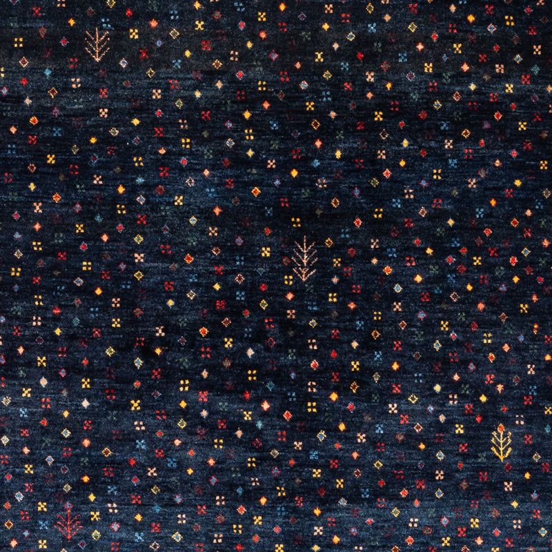 Tapis Gabbeh - Persan - 201 x 152 cm - bleu foncé