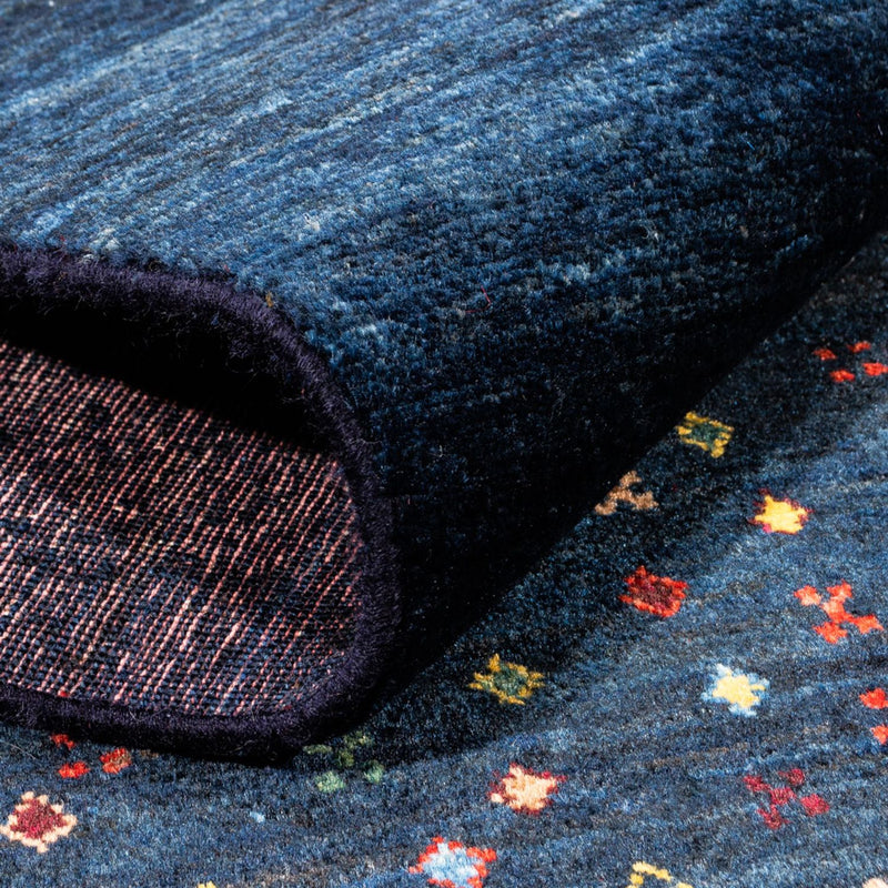Tapis Gabbeh - Persan - 201 x 152 cm - bleu foncé
