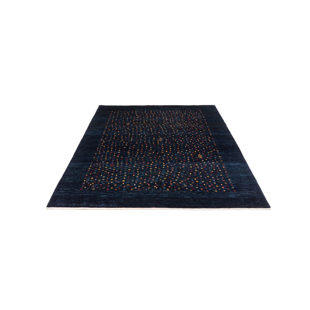 Tapis Gabbeh - Persan - 201 x 152 cm - bleu foncé