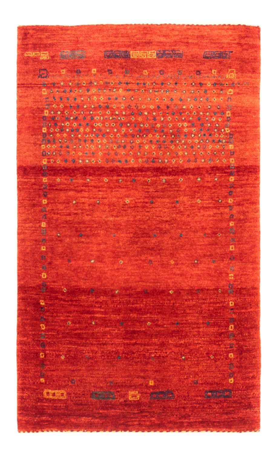 Tapis Gabbeh - Persan - 128 x 80 cm - rouge