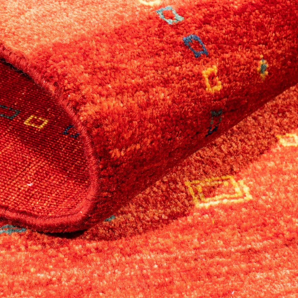 Tapis Gabbeh - Persan - 128 x 80 cm - rouge