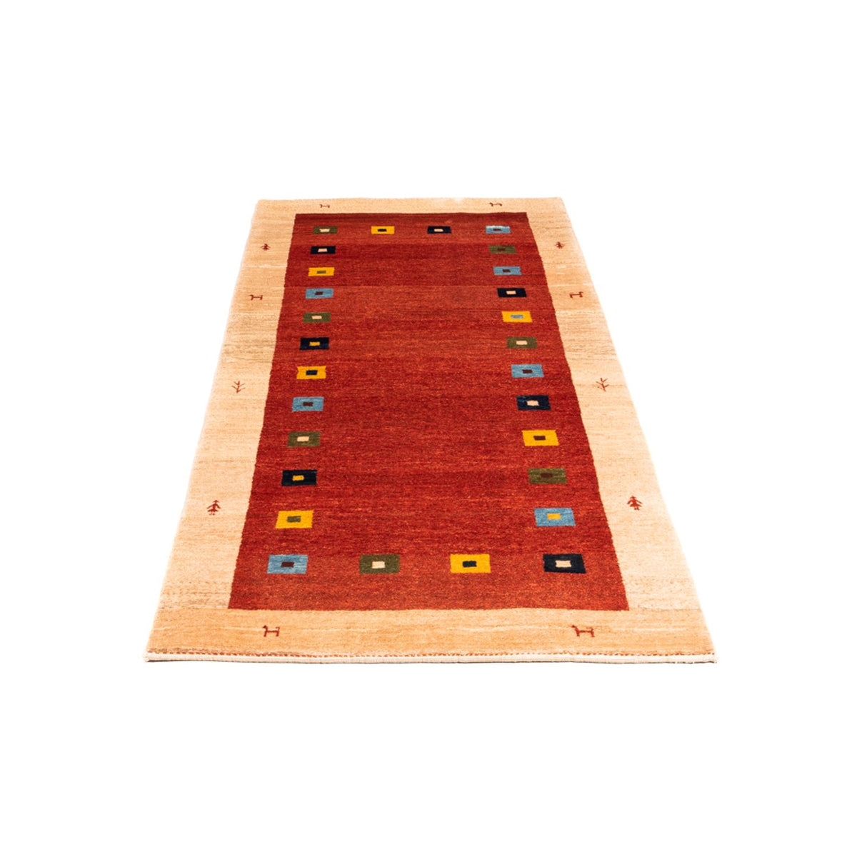Tapis de couloir Tapis Gabbeh - Persan - 190 x 79 cm - rouge