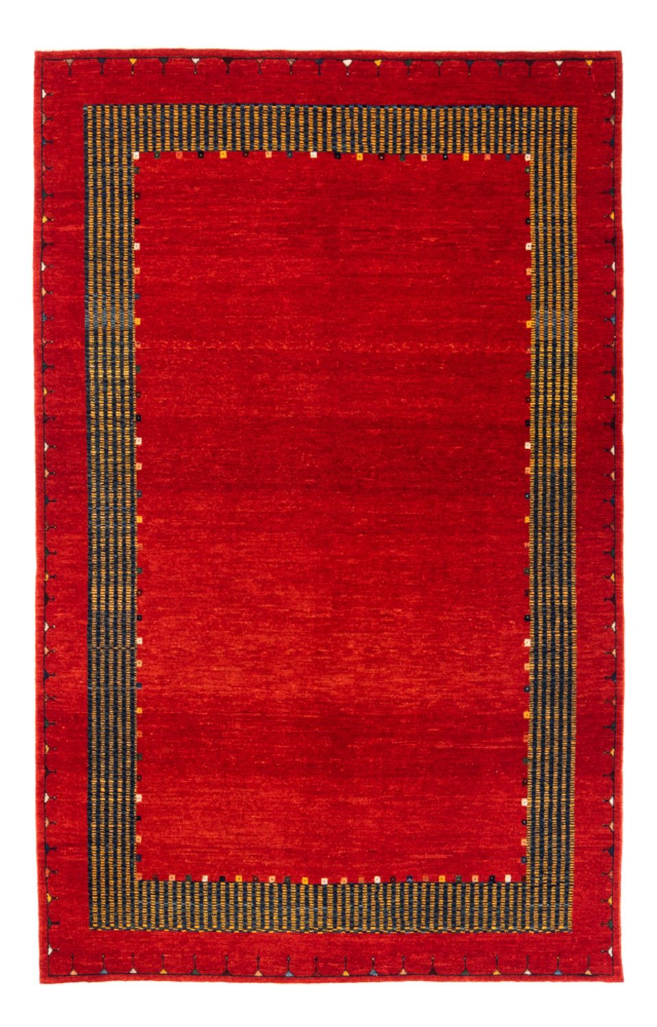 Tapis Gabbeh - Persan - 185 x 122 cm - rouge