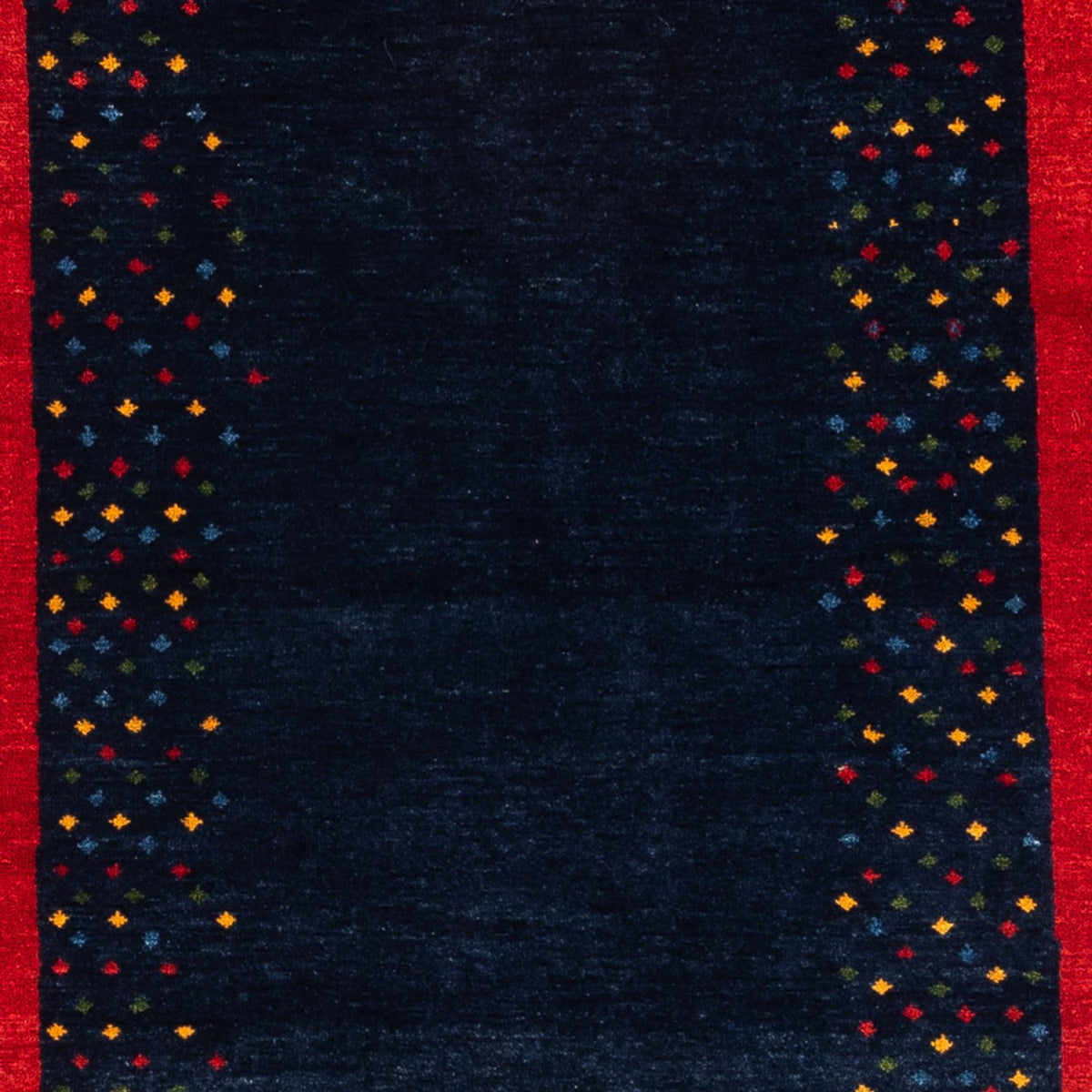 Tapis Gabbeh - Persan - 176 x 123 cm - bleu foncé