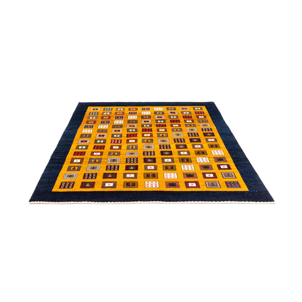 Tapis Gabbeh - Persan - 195 x 150 cm - or