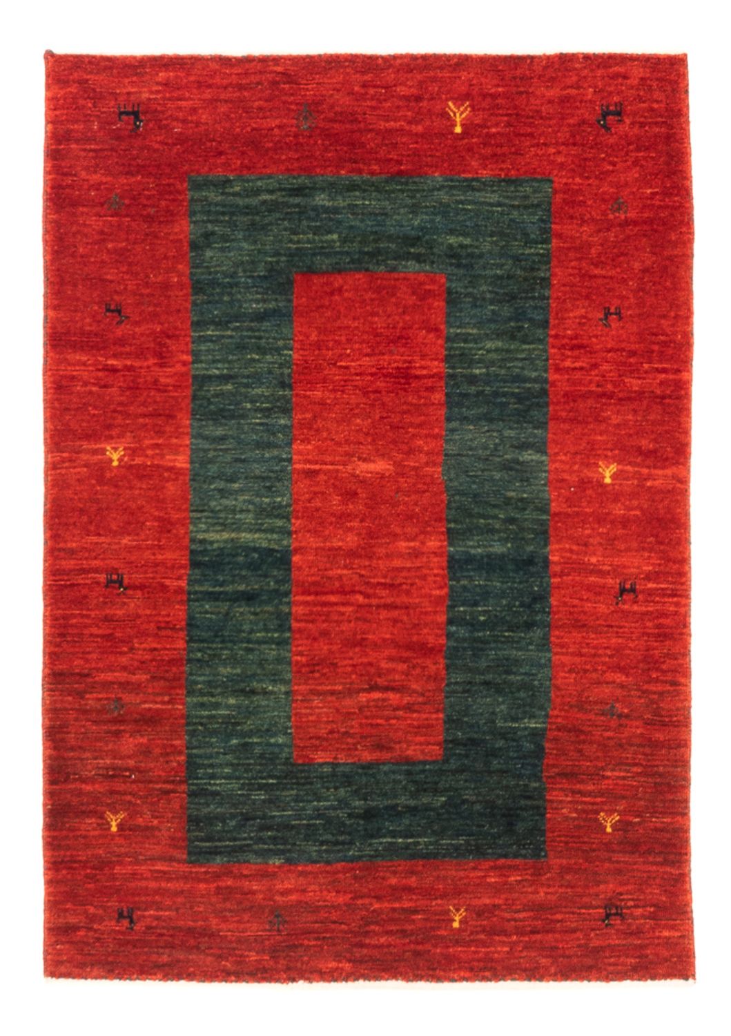 Tapis Gabbeh - Persan - 122 x 78 cm - rouge