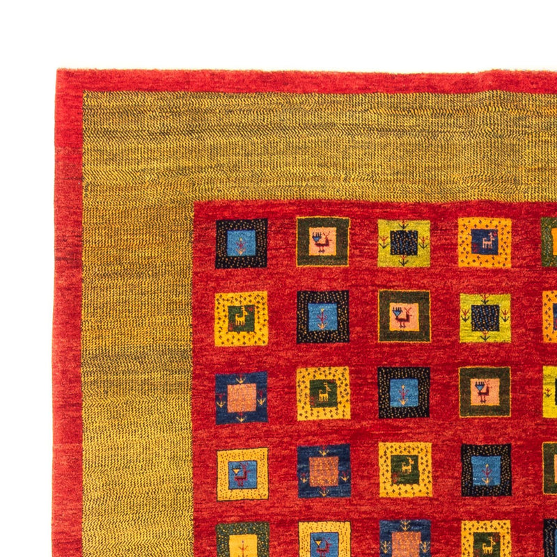 Tapis Gabbeh - Persan - 242 x 186 cm - rouge