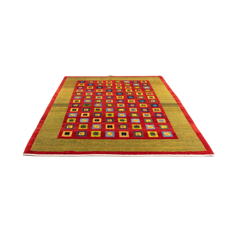 Tapis Gabbeh - Persan - 242 x 186 cm - rouge