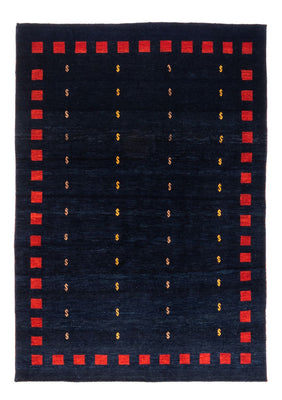 Tapis Gabbeh - Persan - 200 x 146 cm - bleu foncé