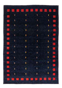 Tapis Gabbeh - Persan - 200 x 146 cm - bleu foncé
