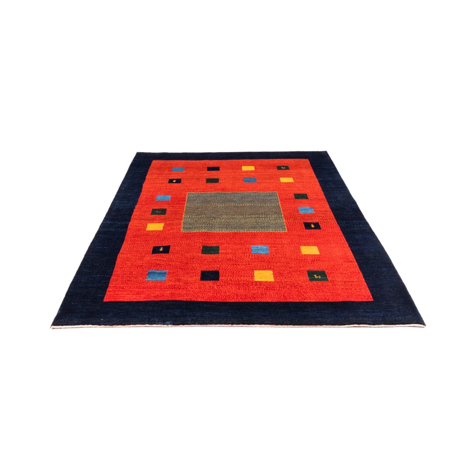 Tapis Gabbeh - Persan - 255 x 178 cm - rouge