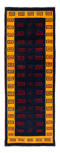 Tapis de couloir Tapis Gabbeh - Persan - 200 x 82 cm - bleu foncé