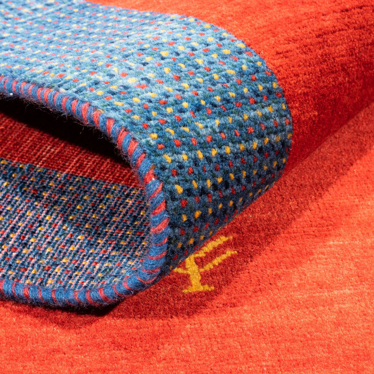 Tapis Gabbeh - Persan - 148 x 100 cm - rouge