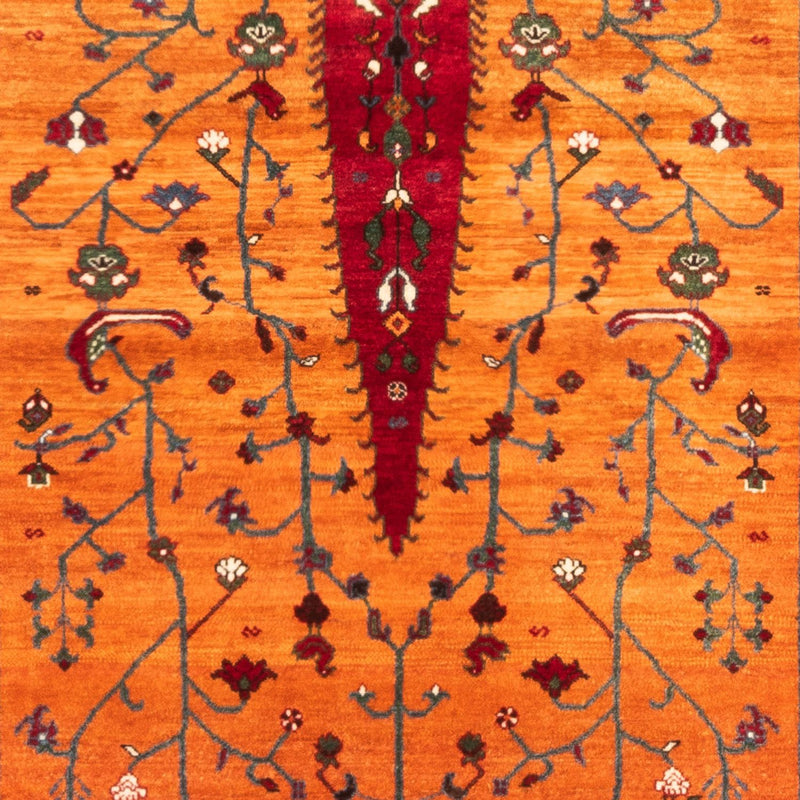 Tapis Gabbeh - Persan - 155 x 100 cm - or