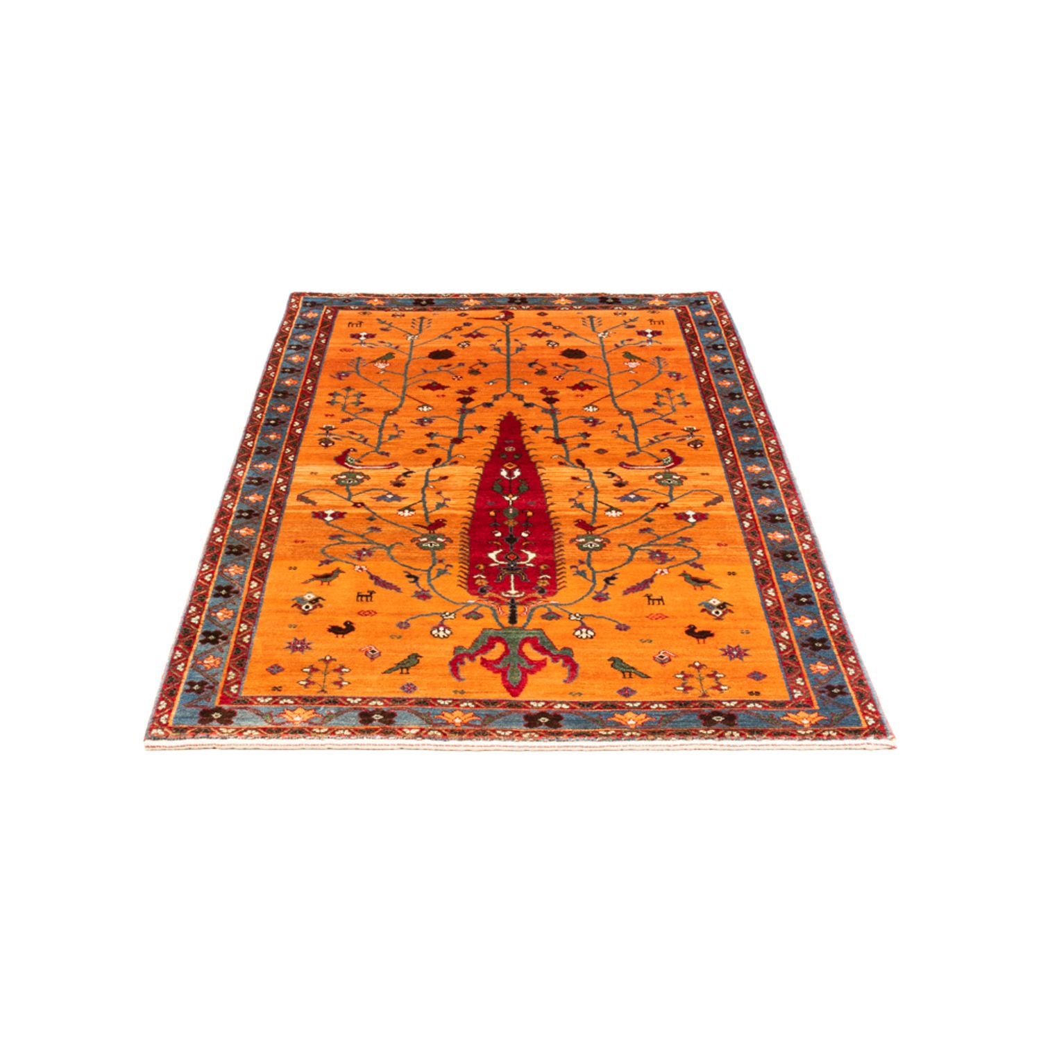 Tapis Gabbeh - Persan - 155 x 100 cm - or