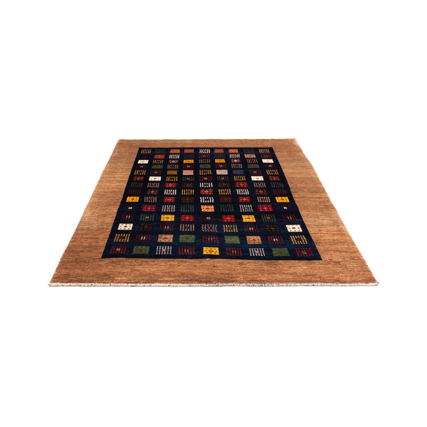 Tapis Gabbeh - Persan - 200 x 150 cm - bleu foncé