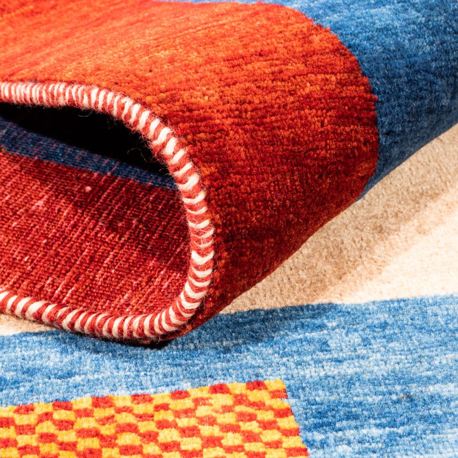 Tapis Gabbeh - Persan - 152 x 102 cm - crème