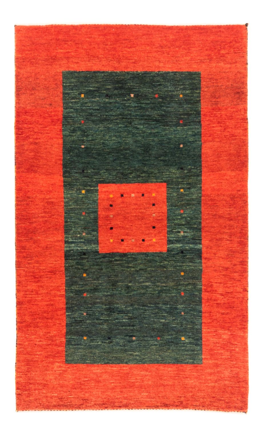 Tapis Gabbeh - Persan - 165 x 103 cm - vert