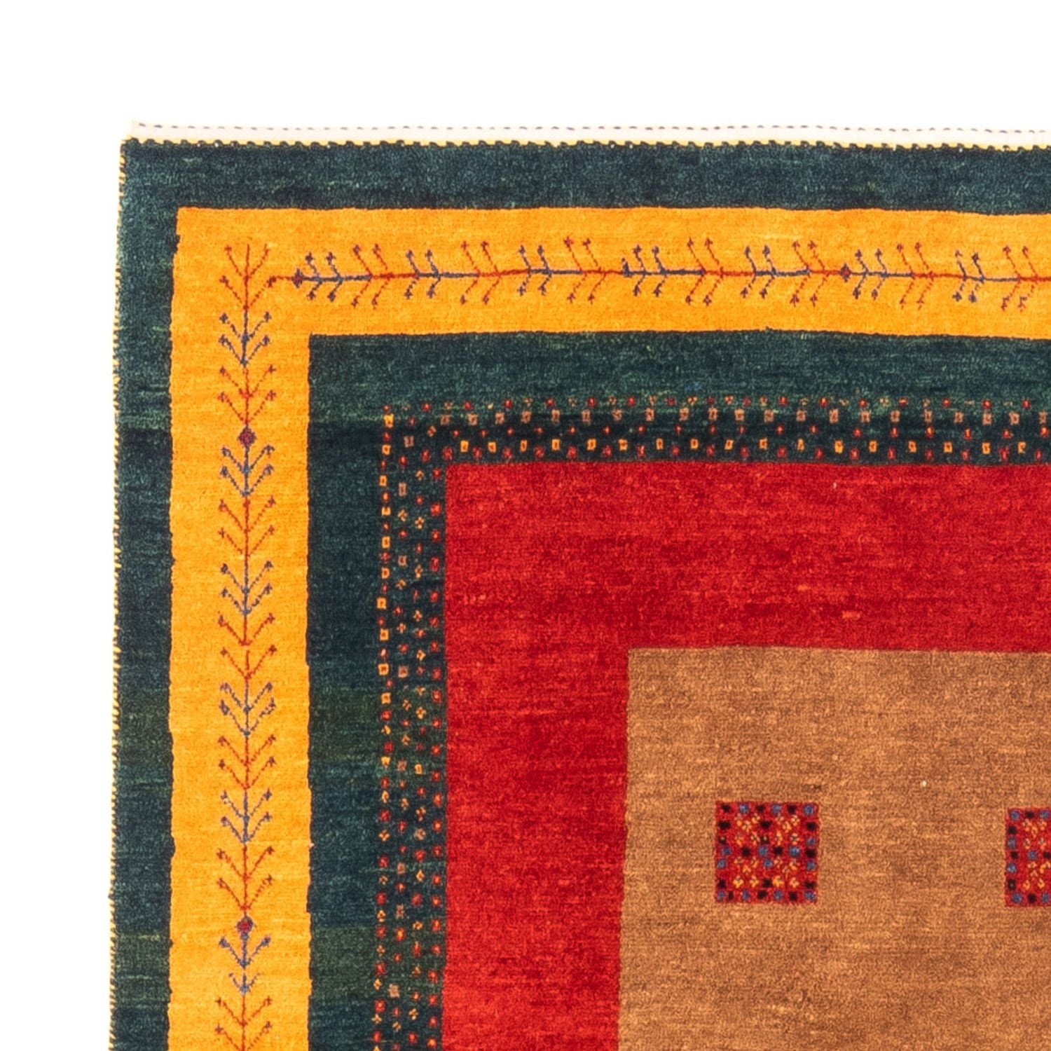 Tapis Gabbeh - Persan - 197 x 155 cm - multicolore