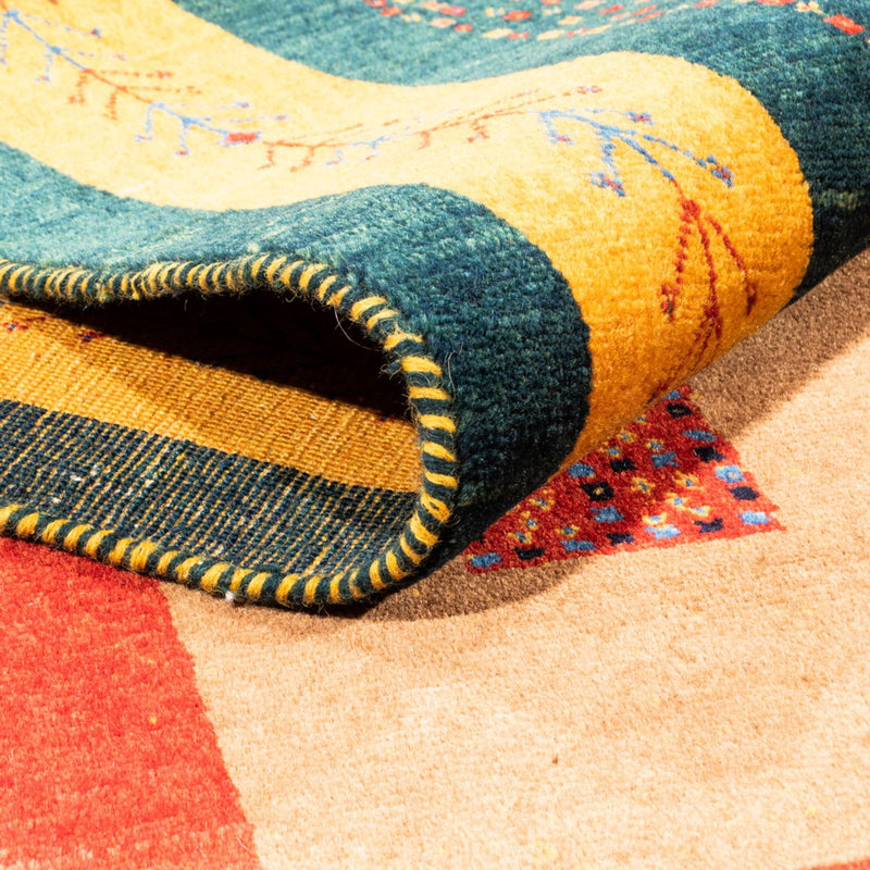 Tapis Gabbeh - Persan - 197 x 155 cm - multicolore