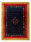 Tapis Gabbeh - Persan - 216 x 158 cm - bleu foncé